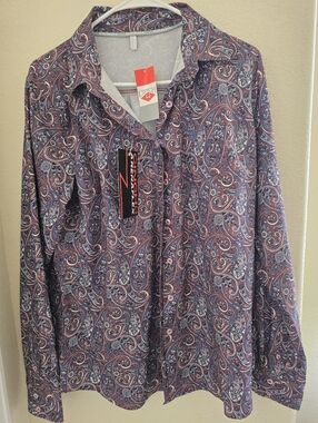 NWT Cinch ArenaFlex Paisley Western Shirt Women L
